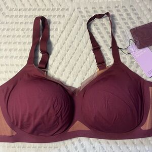 Honeylove Seamless Wireless Bra - Burgundy
